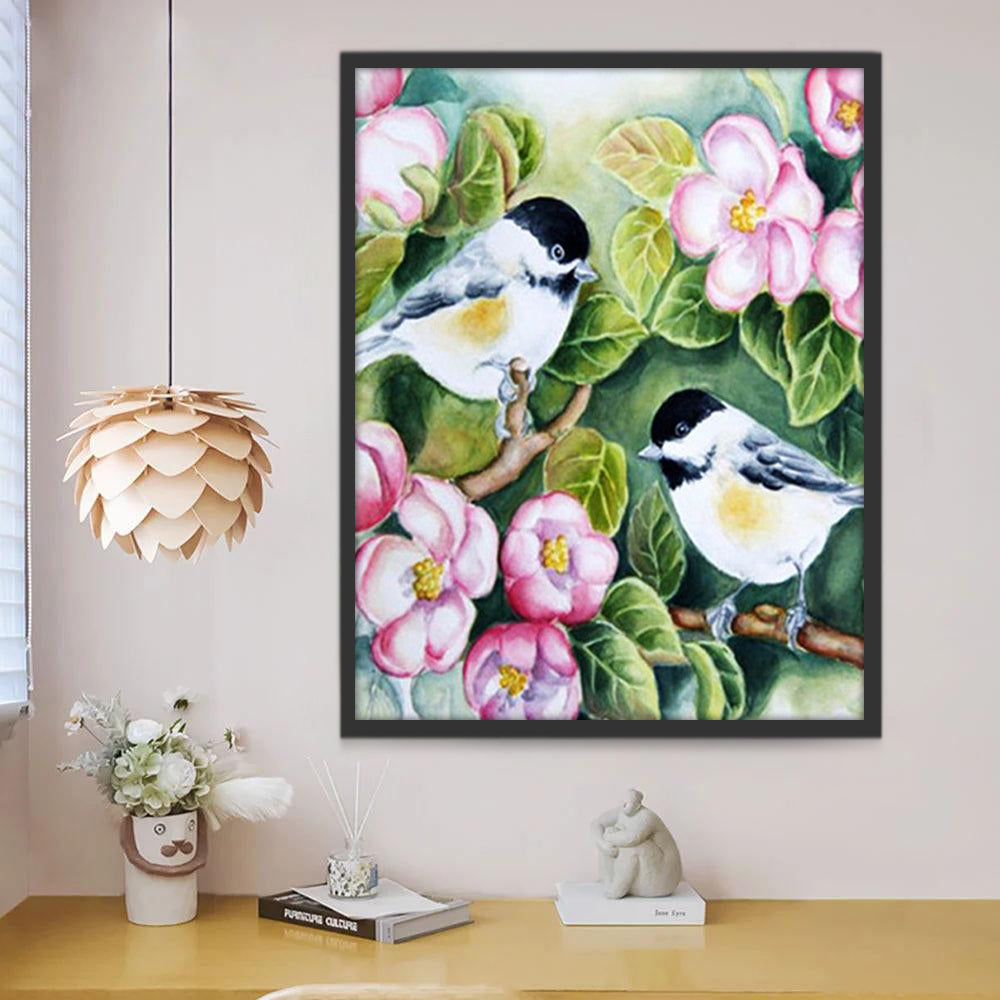 Deux Petits Oiseaux Peinture par Numéros