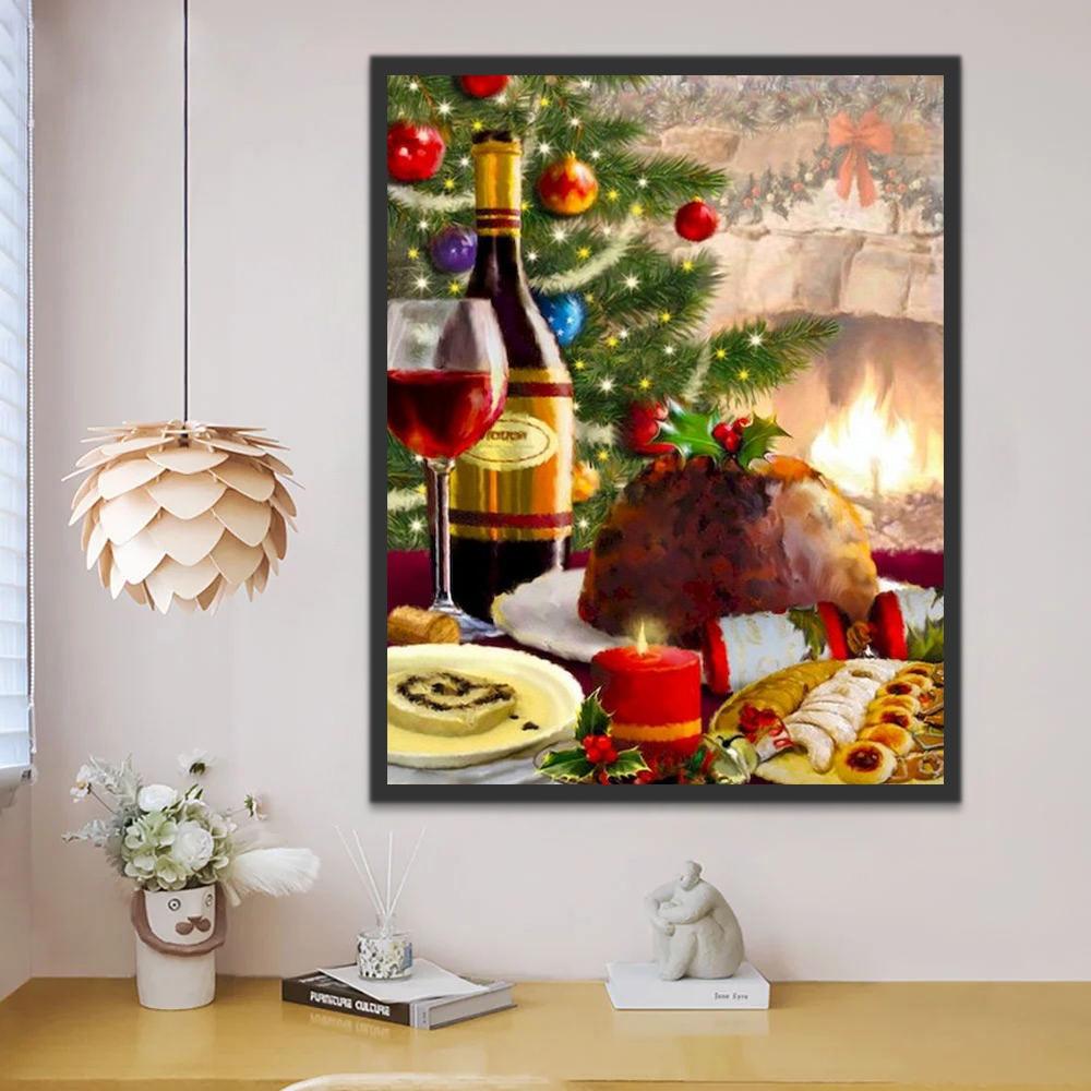 Dîner de Noël Peinture par Numéros