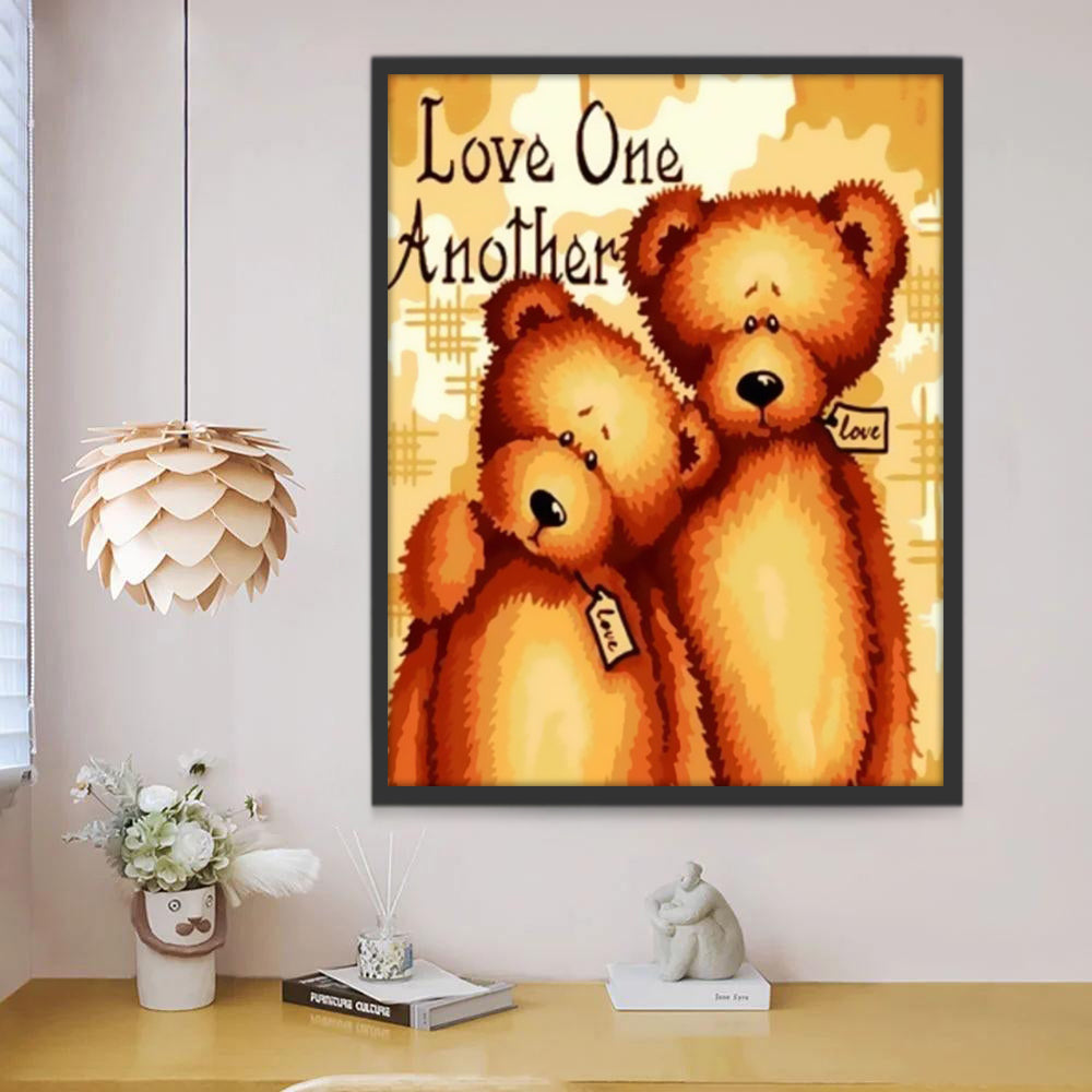 Doudou Ours Peinture par Numéros