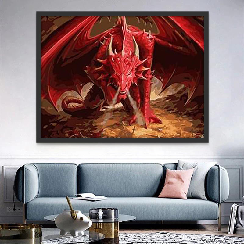 Dragon Diable Peinture par Numéros