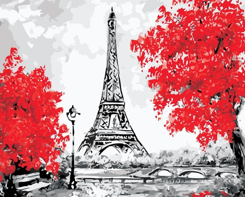 Eiffel Automne Peinture par Numéros