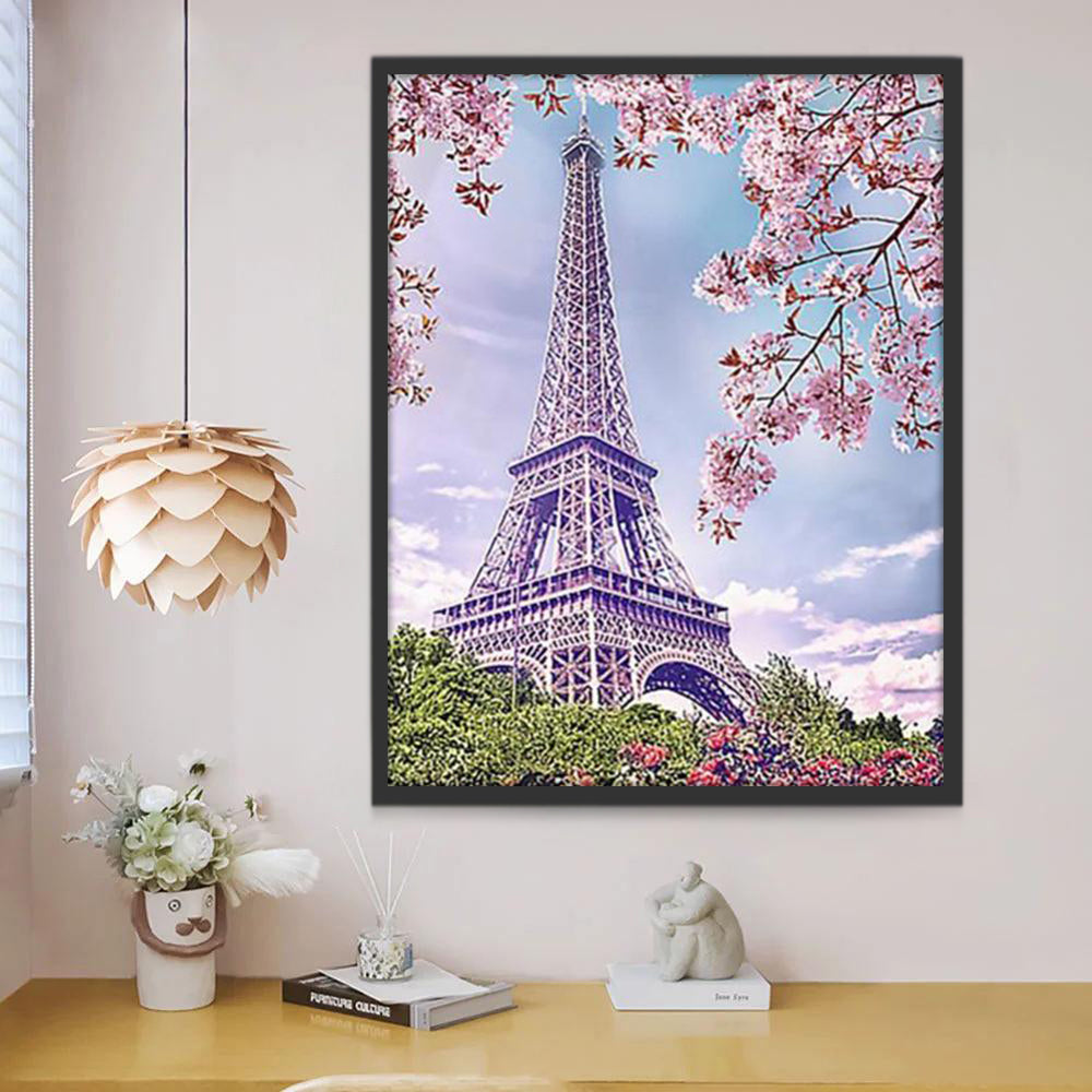 Eiffel de Printemps Peinture par Numéros