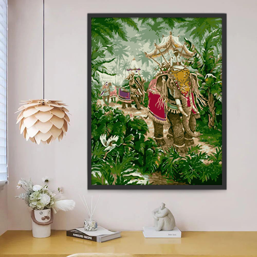 Éléphant de Thailand Peinture par Numéros
