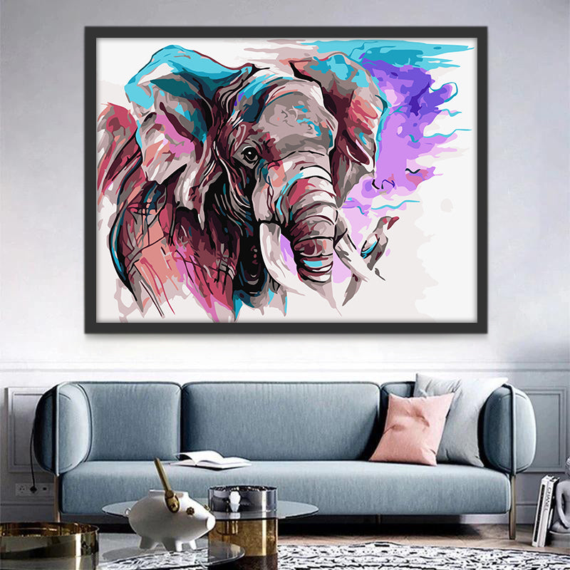 Éléphant Joli Peinture par Numéros