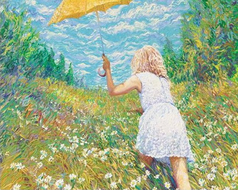 Enfant dans les Fleurs Peinture par Numéros