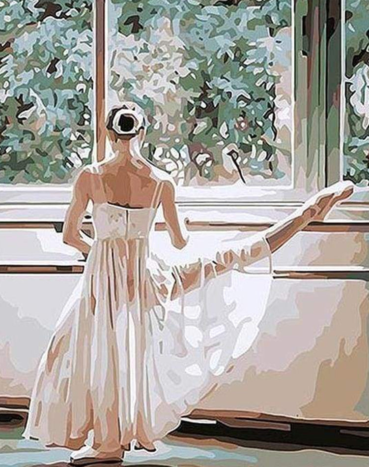 Exercices de barre Danse Peinture par Numéros