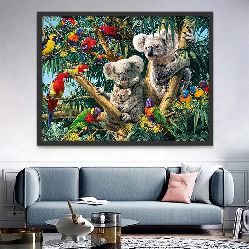 Famille de Koala Peinture par Numéros
