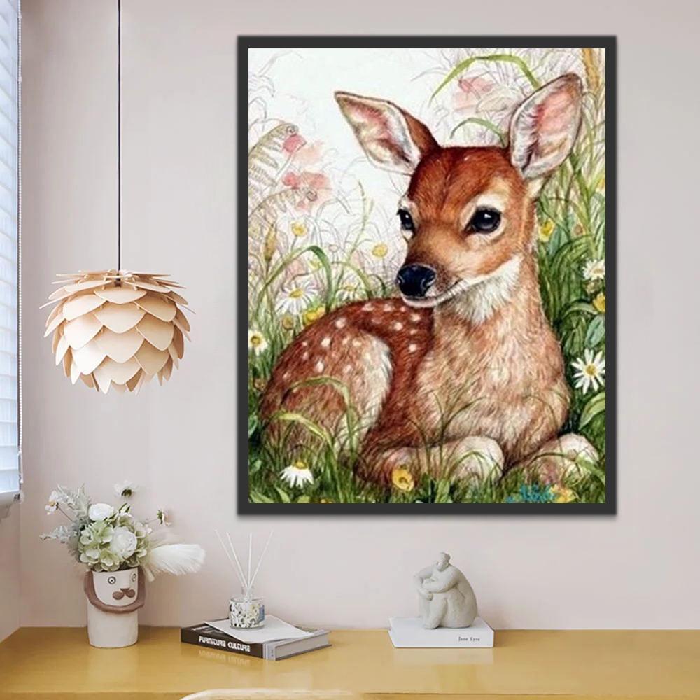 Faon Sika Peinture par Numéros