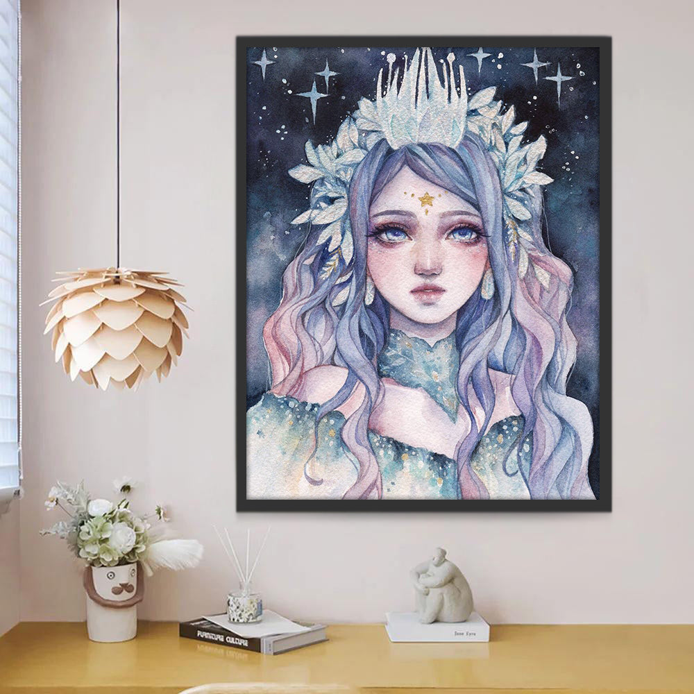 Fée à l'aquarelle Peinture par Numéros