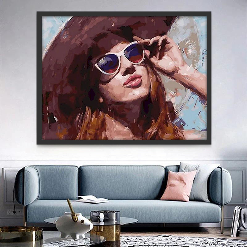 Femme à la Mode Peinture par Numéros