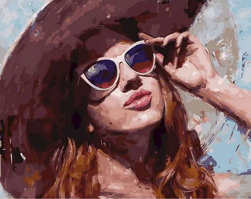 Femme à la Mode Peinture par Numéros