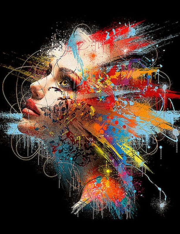 Femme Abstraite Peinture par Numéros