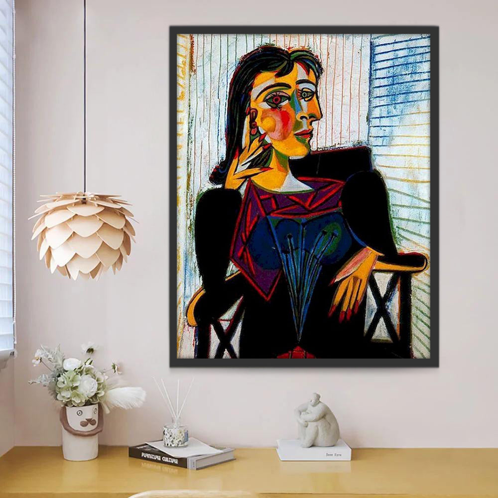 Femme Art Abstrait Peinture par Numéros