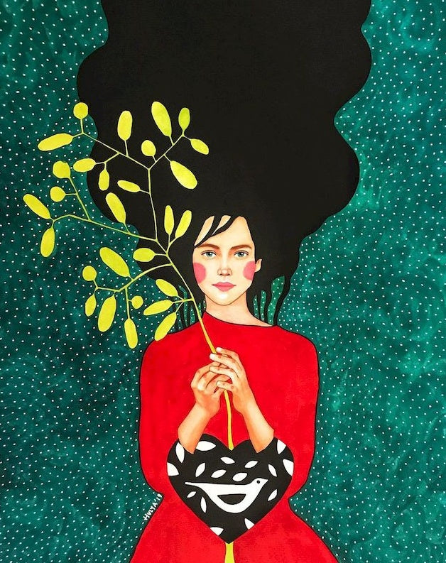 Femme aux Cheveux Ebouriffé Peinture par Numéros