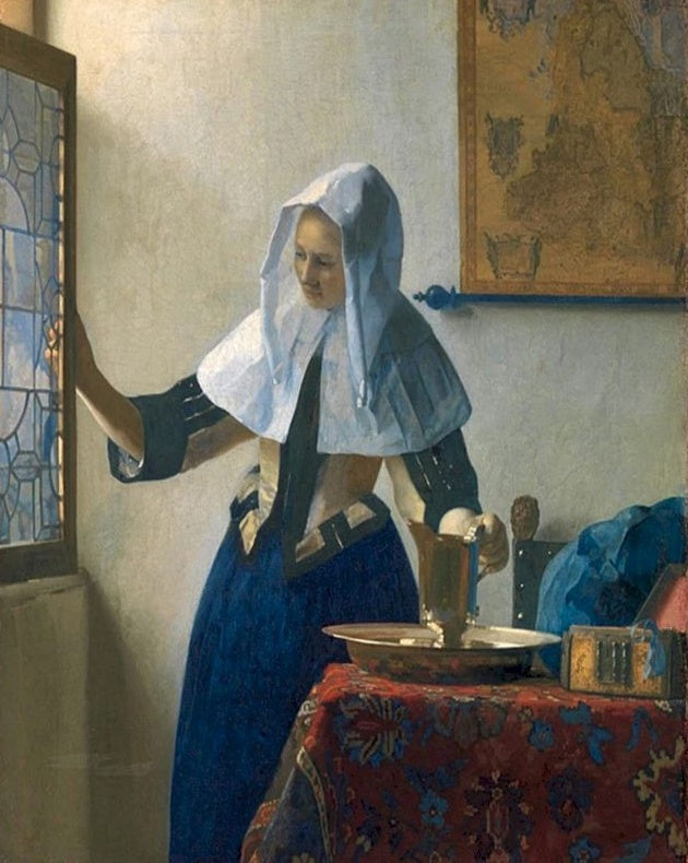 Femme avec une cruche d'eau Peinture par Numéros
