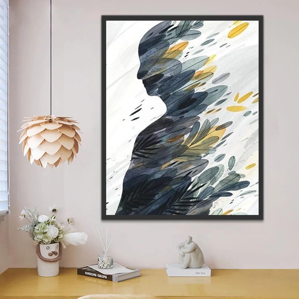 Femme d'Art abstrait Peinture par Numéros