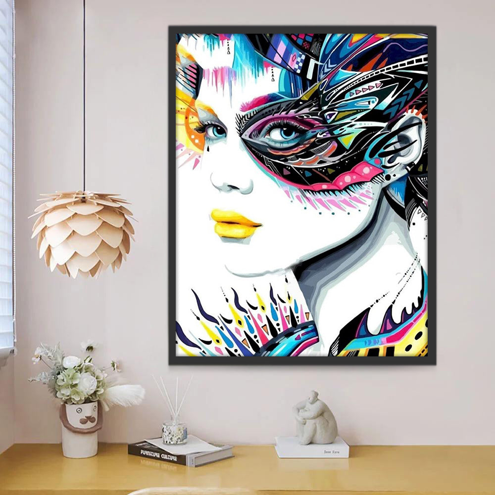 Femme de Fleurs Peinture par Numéros