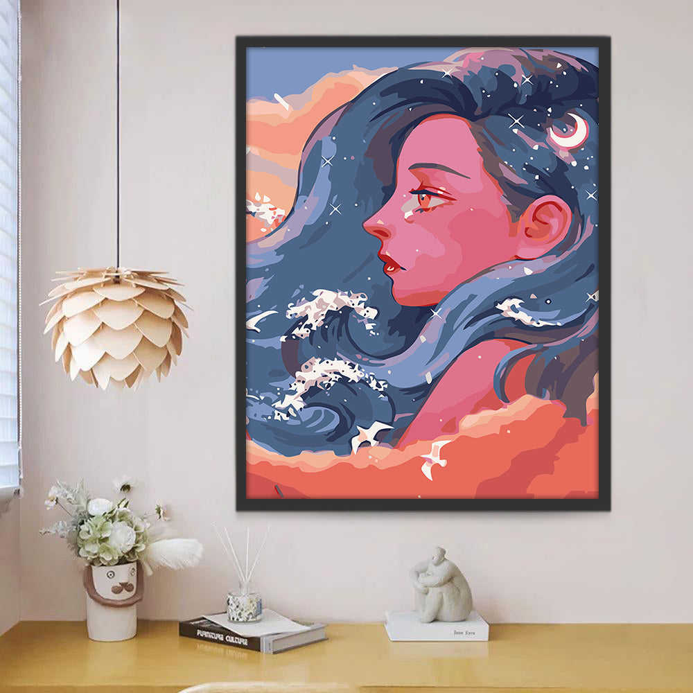 Femme de Mer Peinture par Numéros