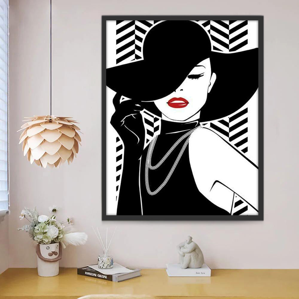 Femme Elégante Peinture par Numéros