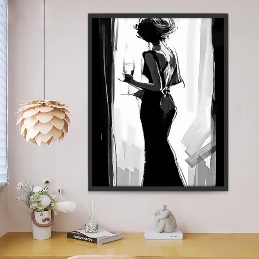 Femme Elégante Peinture par Numéros