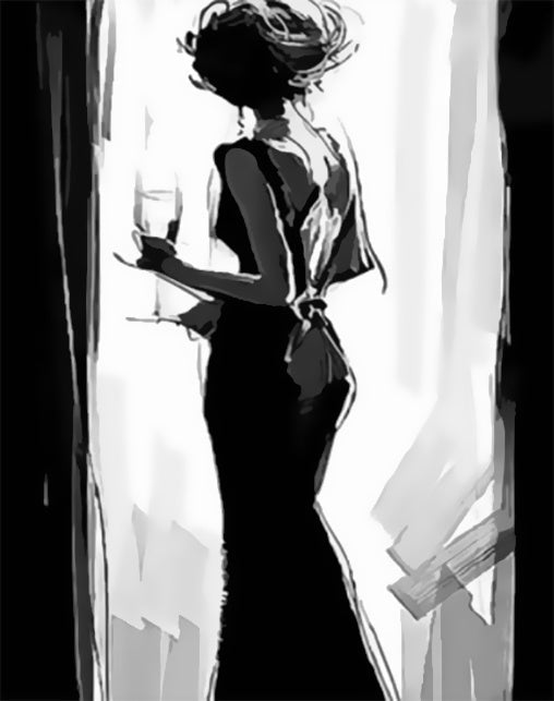 Femme Elégante Peinture par Numéros