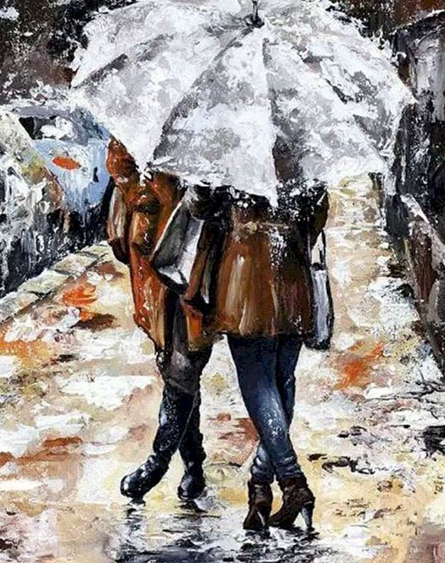 Femme en Bottes Peinture par Numéros