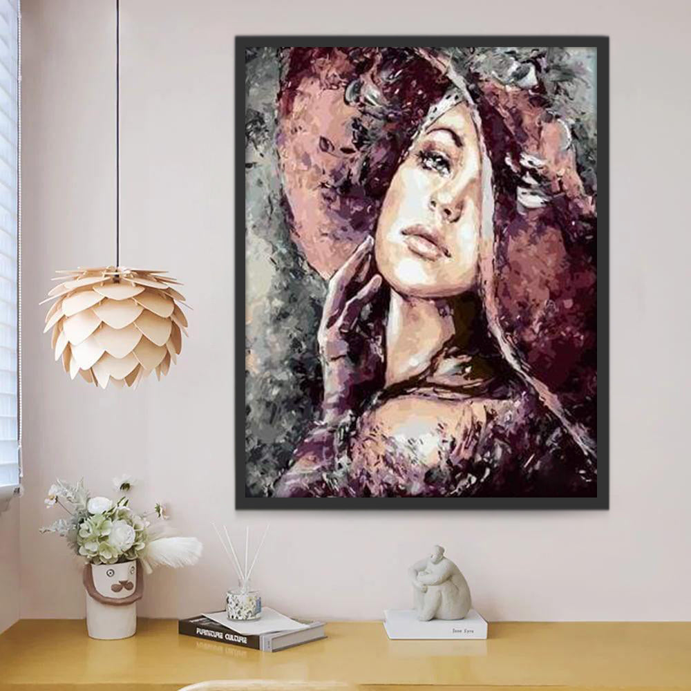 Femme Enigmatique Peinture par Numéros