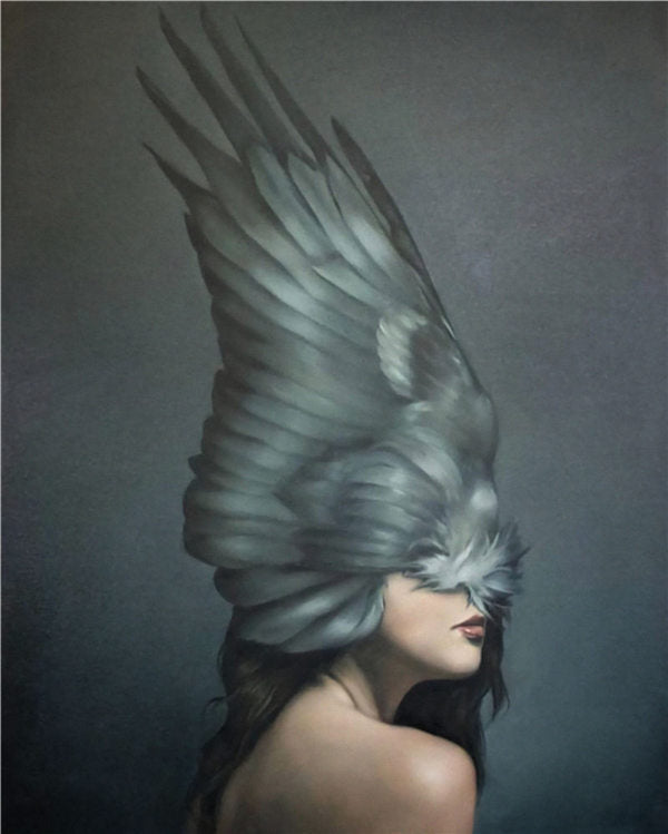 Femme et Ailes Peinture par Numéros
