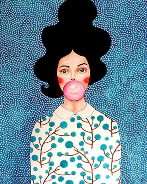 Femme et Ballon Peinture par Numéros