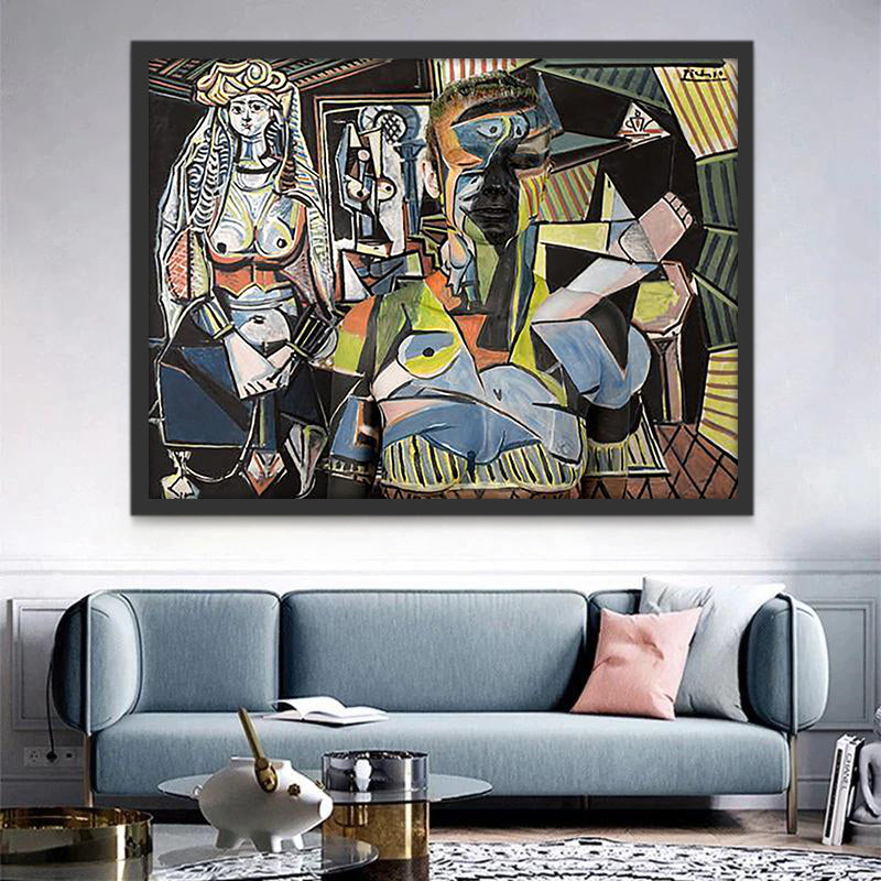 Femme Picasso Art Abstrait Peinture par Numéros