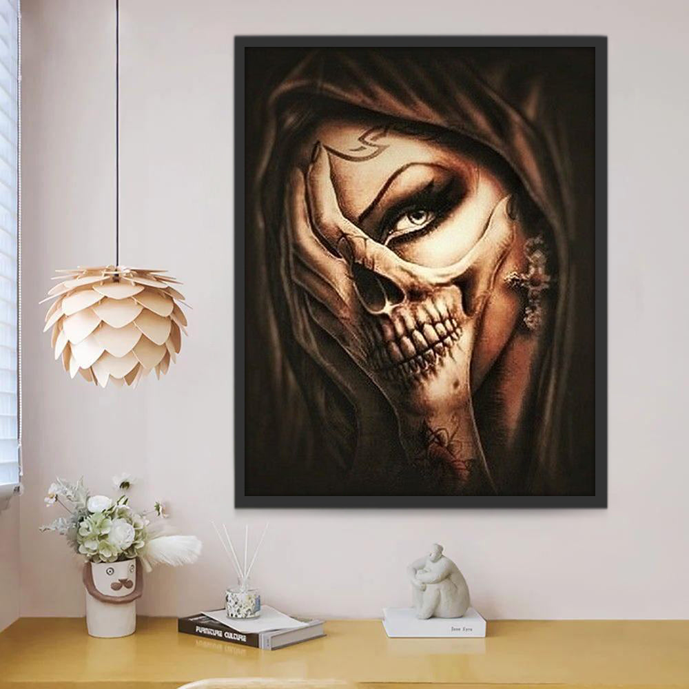 Femme Squelette Peinture par Numéros