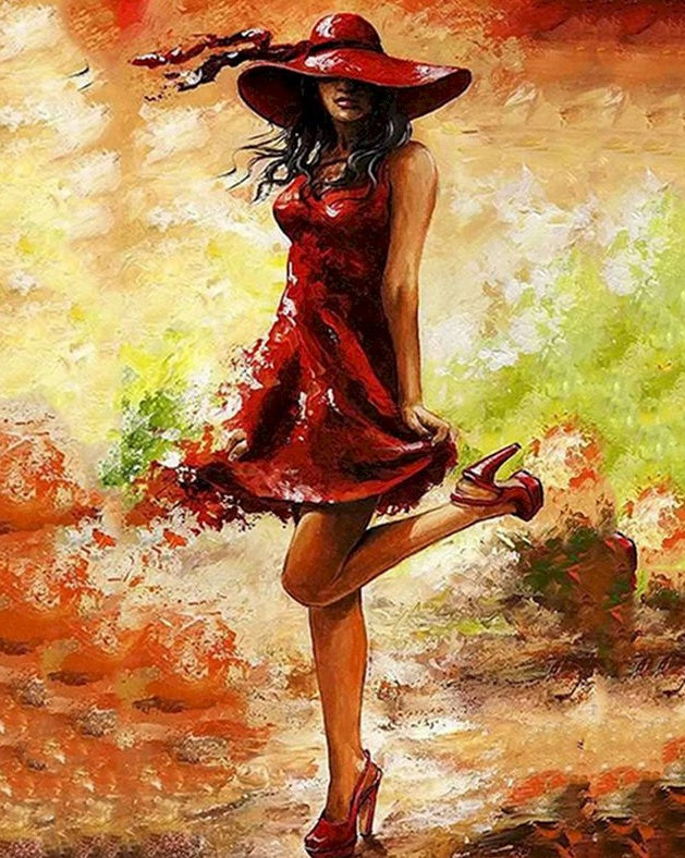 Femme Vivace Peinture par Numéros
