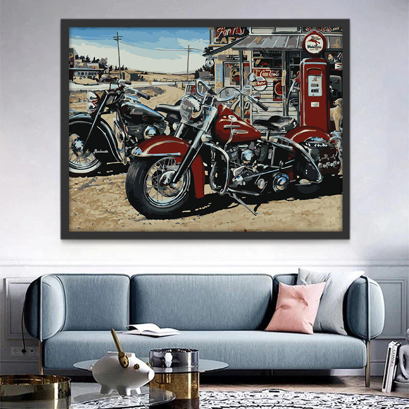 Fête de Moto Peinture par Numéros