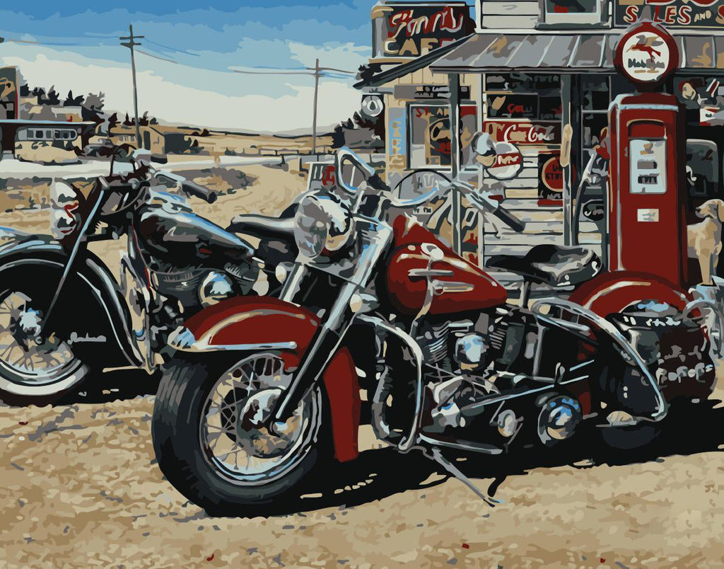 Fête de Moto Peinture par Numéros