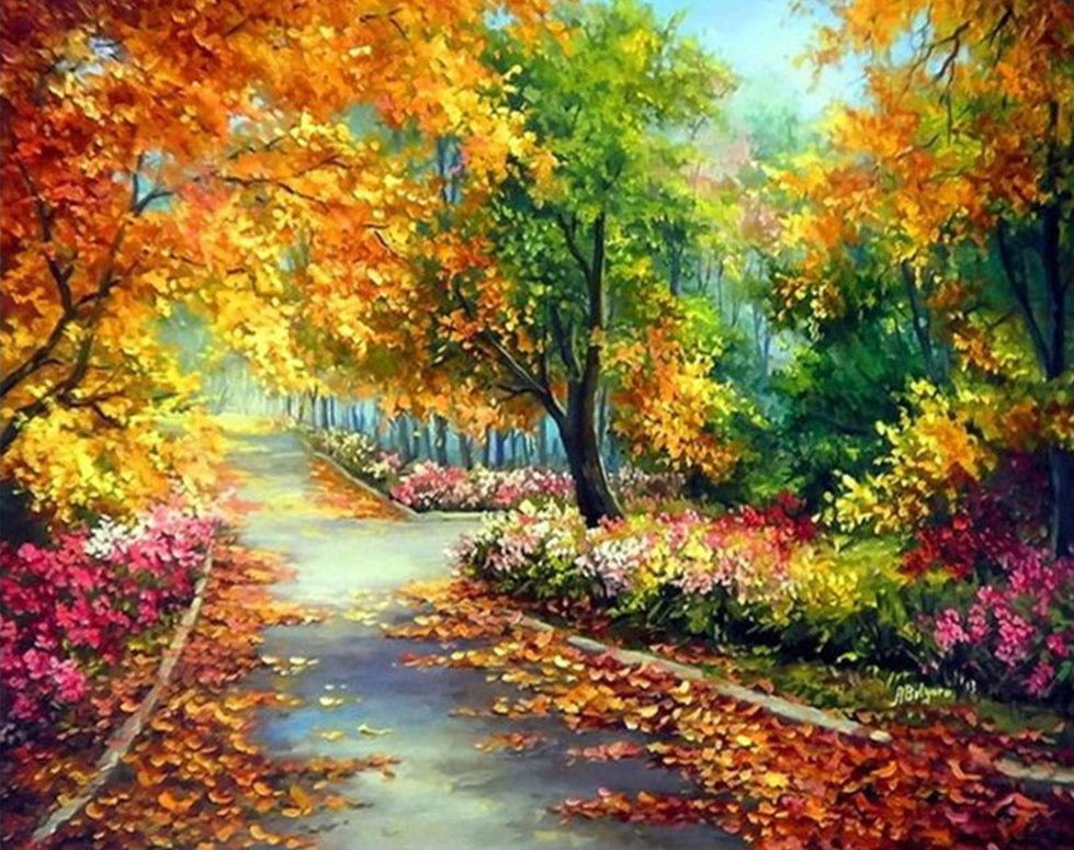 Feuilles Colorées Peinture par Numéros
