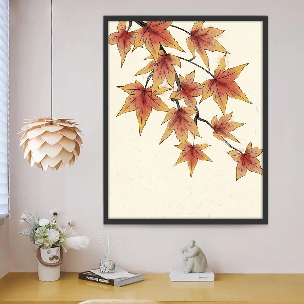 Feuilles d'Erable Peinture par Numéros