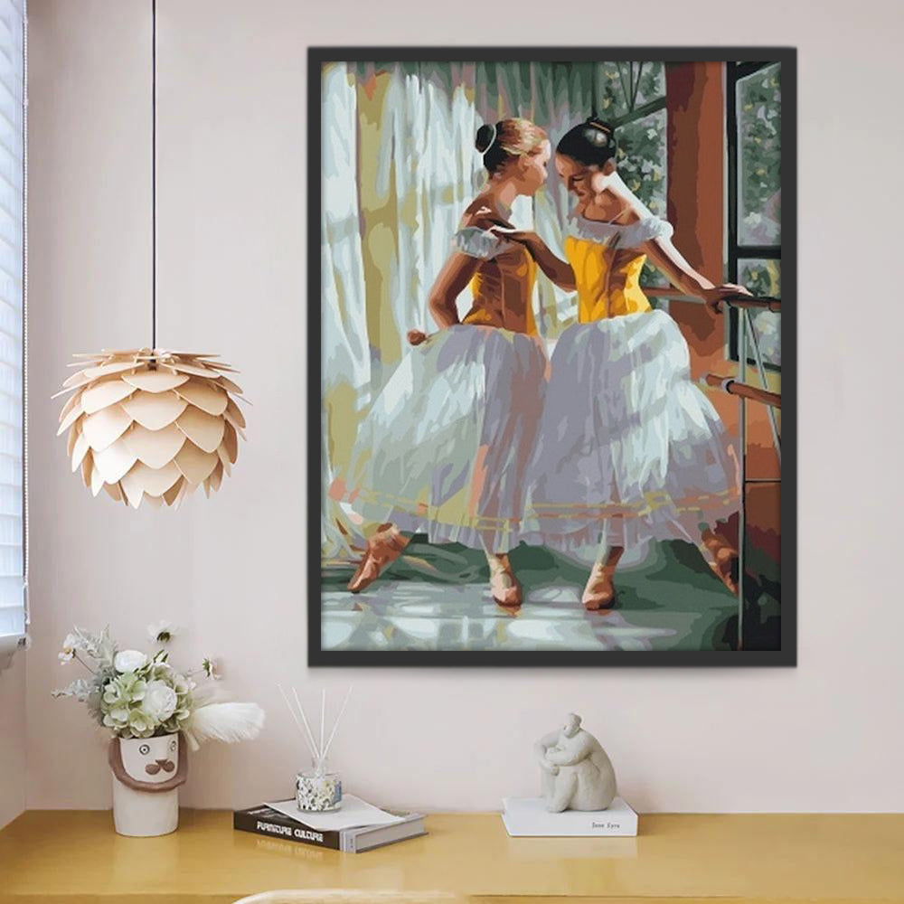 Filles Barre Peinture par Numéros