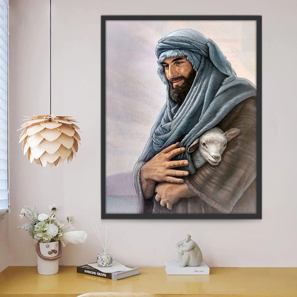 Fils de Dieu et Agneau Peinture par Numéros