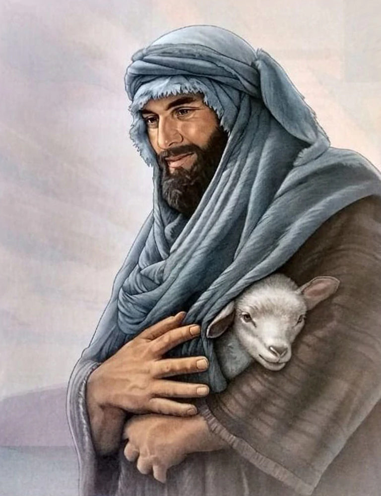 Fils de Dieu et Agneau Peinture par Numéros