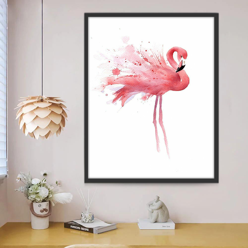 Flamant Seul Peinture par Numéros