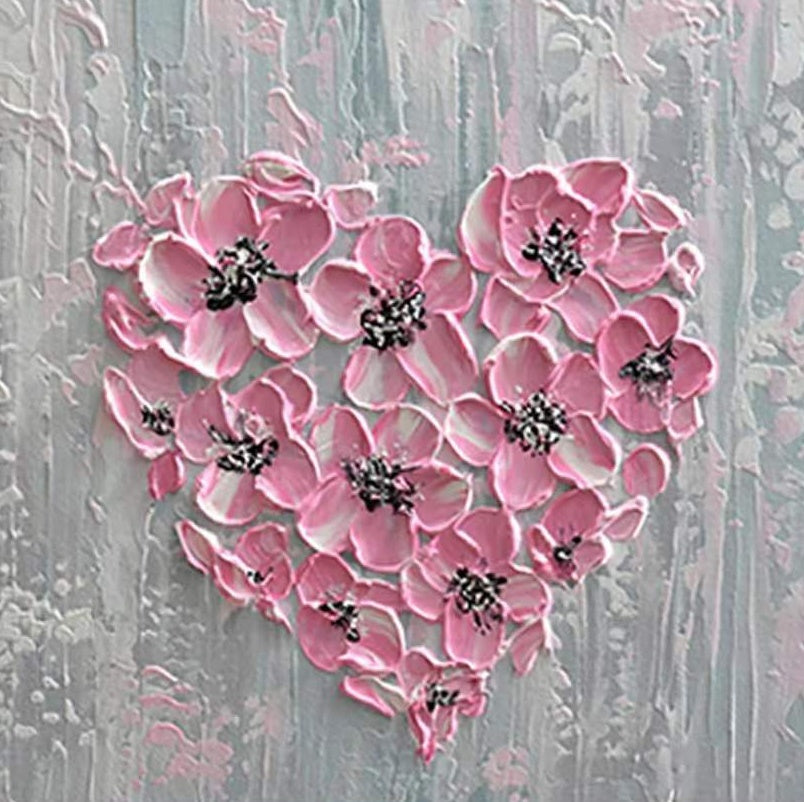 Fleur de Coeur Peinture par Numéros