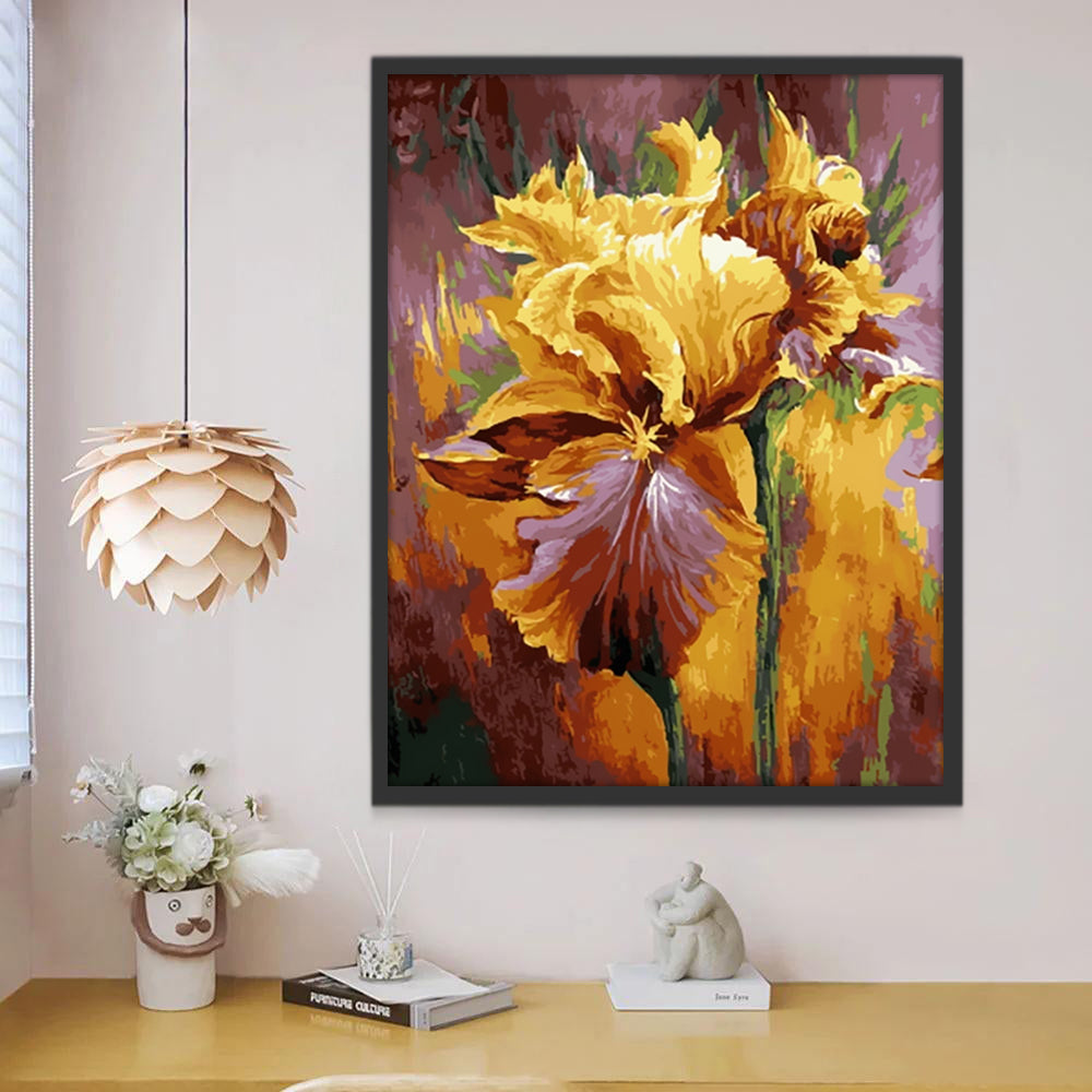 Fleur Jaunes d'Art Peinture par Numéros
