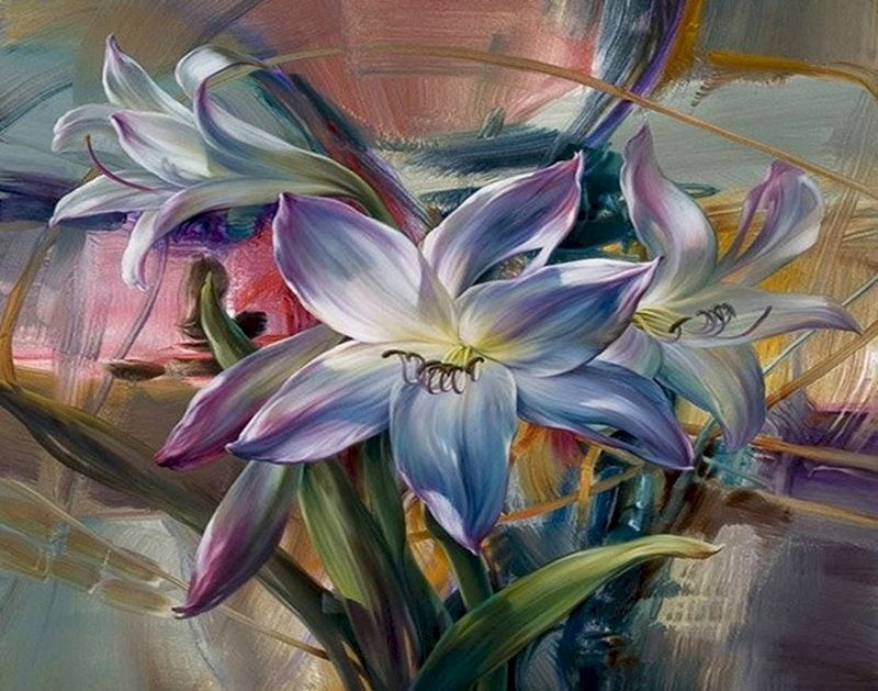 Fleur Peinture par Numéros
