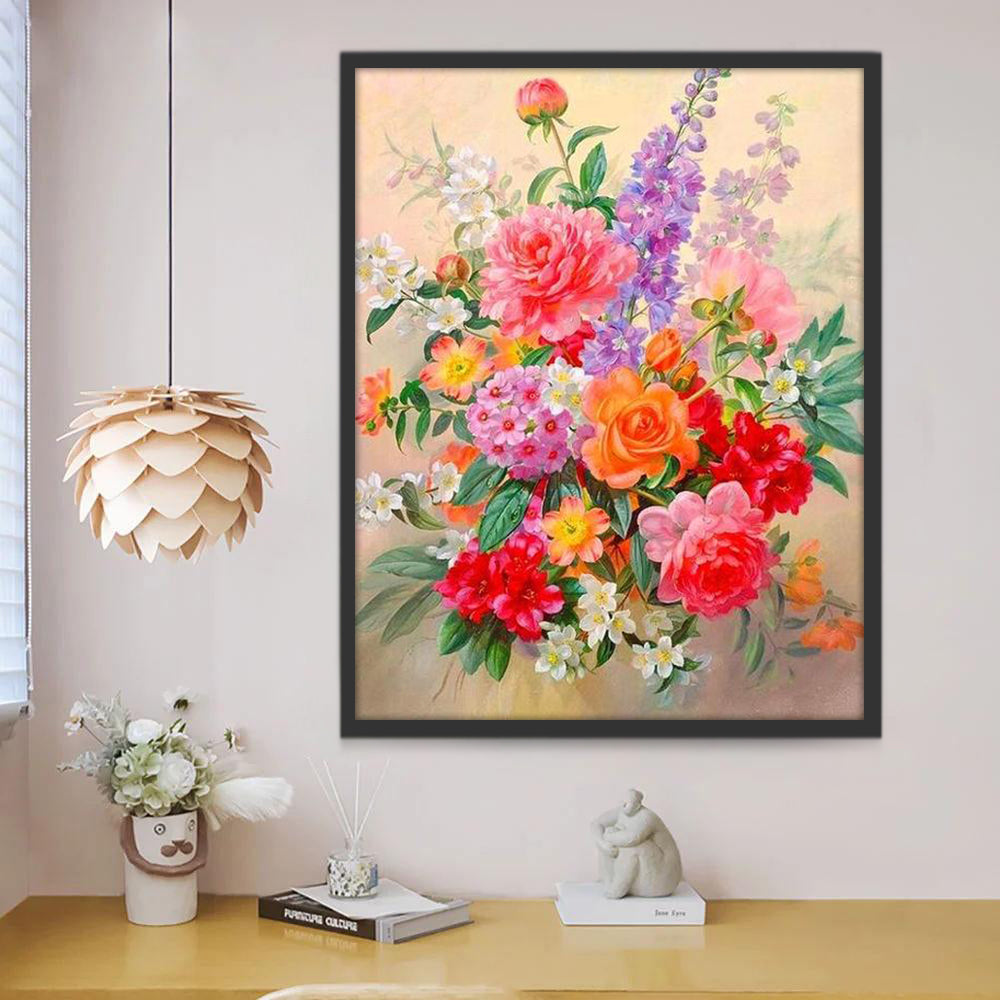 Fleurs Belles Peinture par Numéros