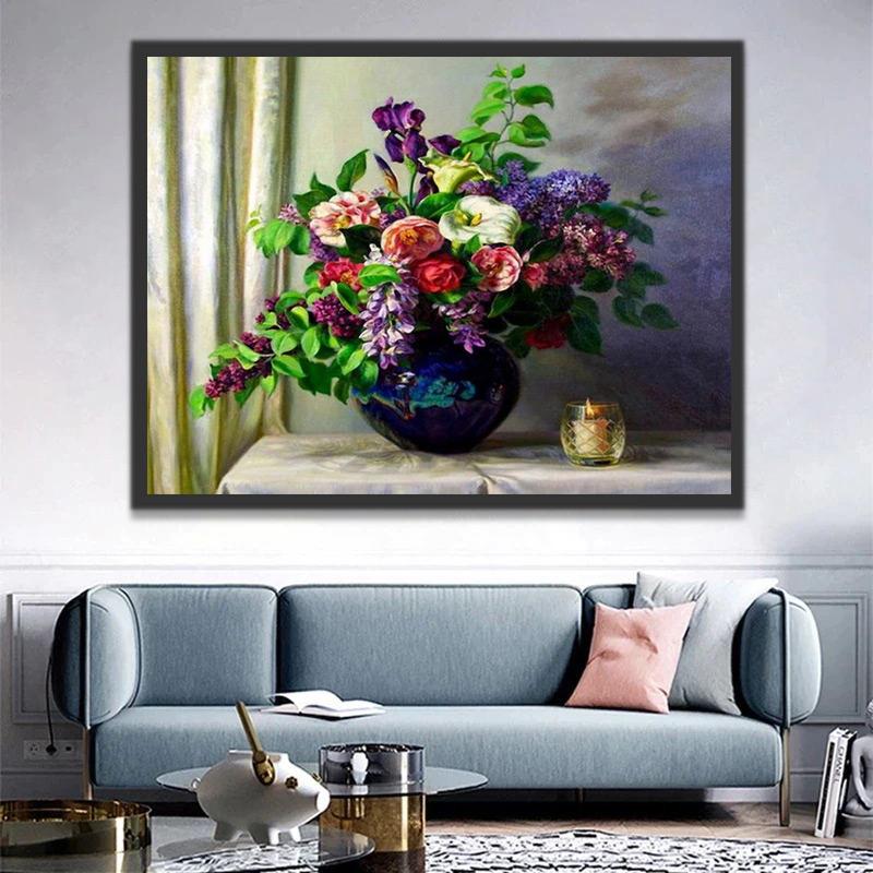 Fleurs Domestiques Peinture par Numéros