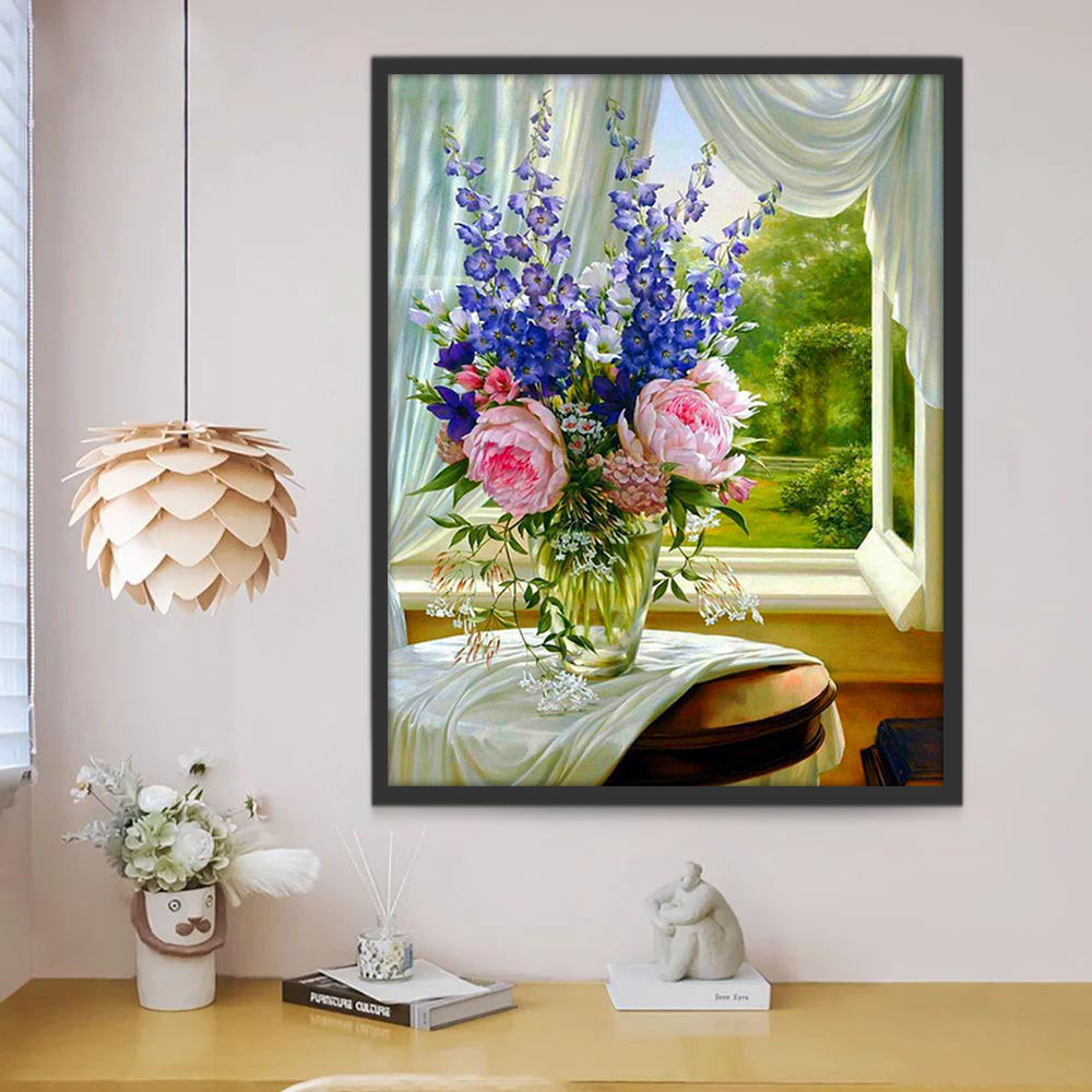 Fleurs Domestiques Peinture par Numéros