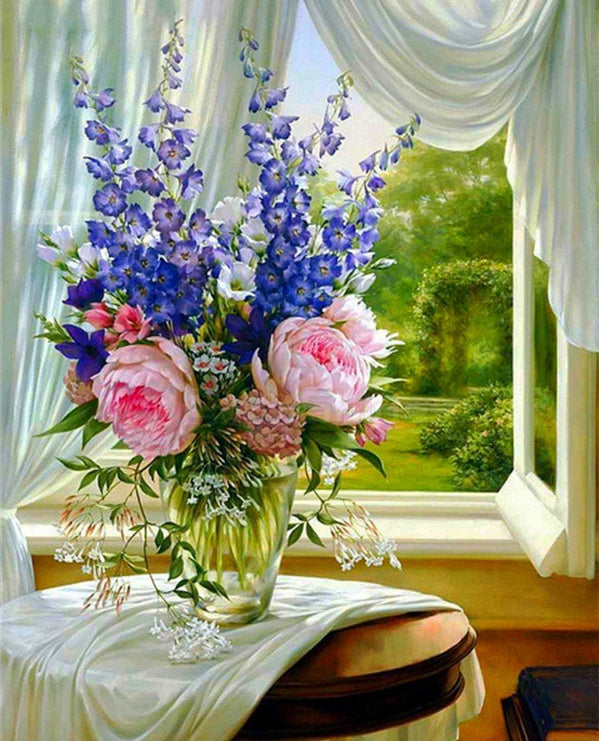 Fleurs Domestiques Peinture par Numéros