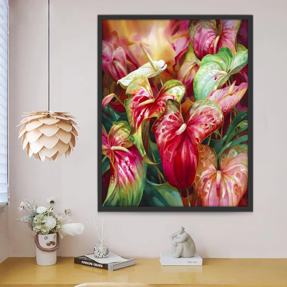 Fleurs et Feuilles Peinture par Numéros