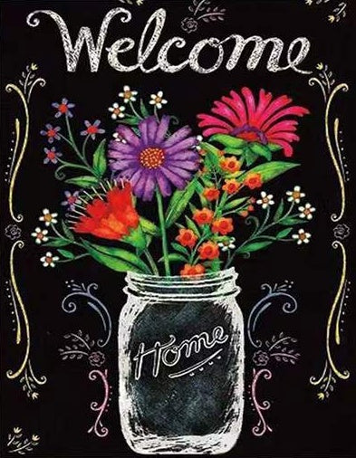 Fleurs et Planche Peinture par Numéros