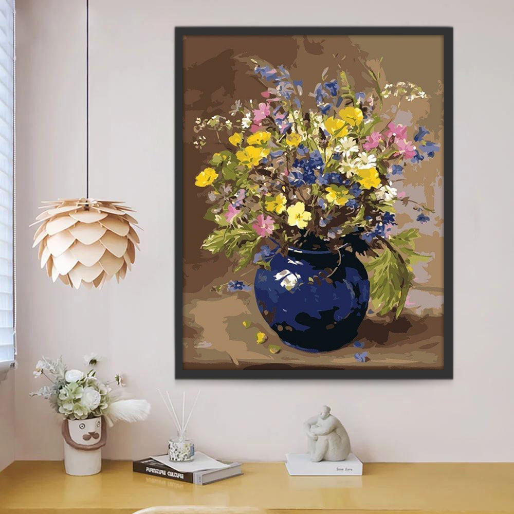 Fleurs Multicolores Peinture par Numéros